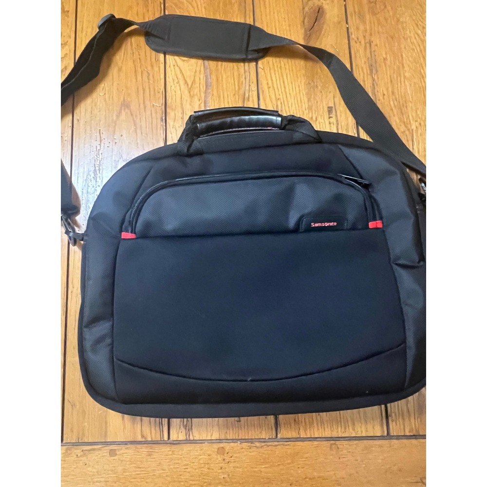 Samsonite Black Ballistic Nylon Laptop Messenger Bag Briefcase Travel Case